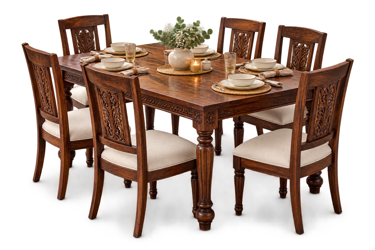 Dining tables in handcrafted sheesham wood