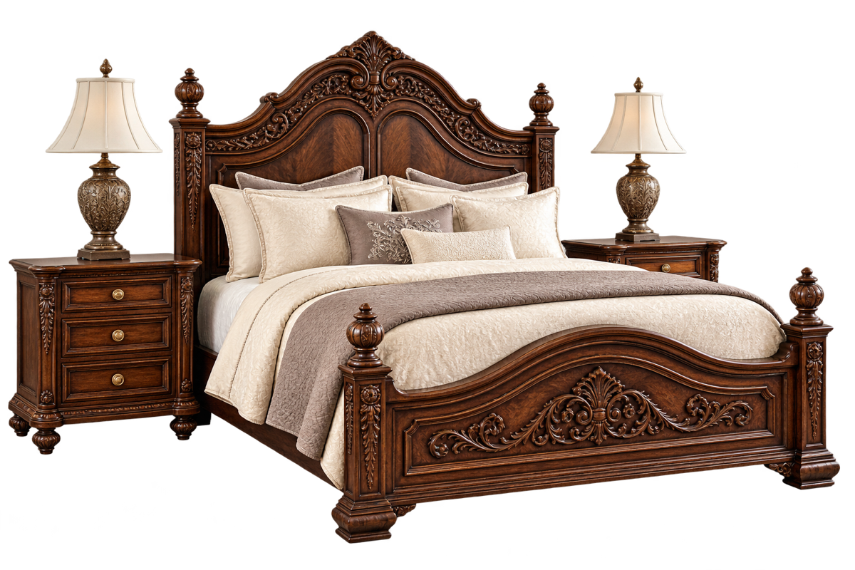 Master beds in handcrafted sheesham wood